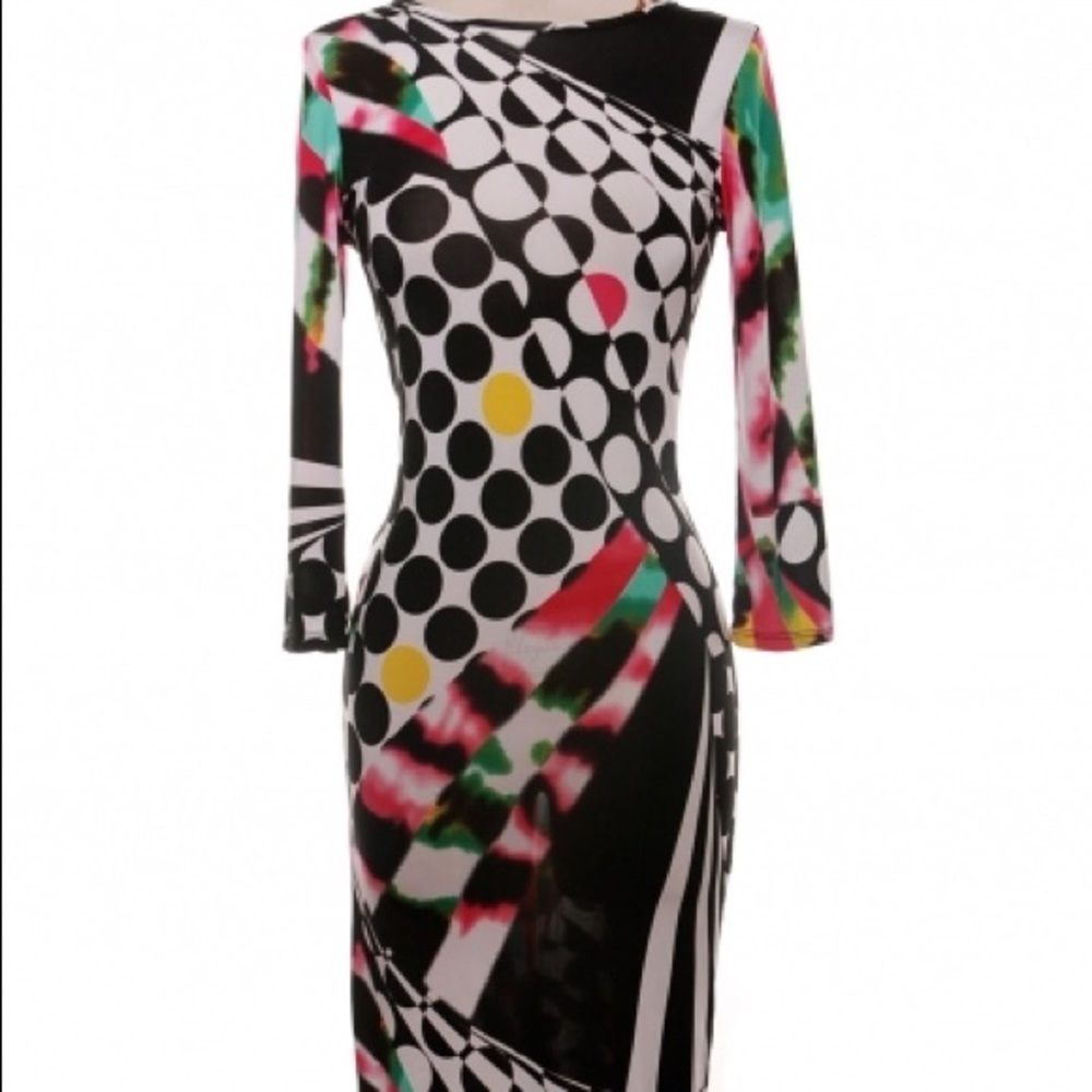 Scandalous multi color dress